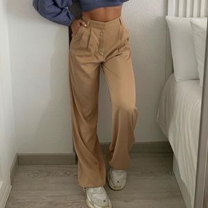 New with tags Zara full length pants light camel XS